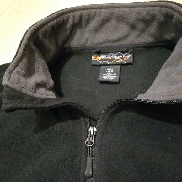 Free Country Large Black Zip Up Sweater - Picture 4 of 10